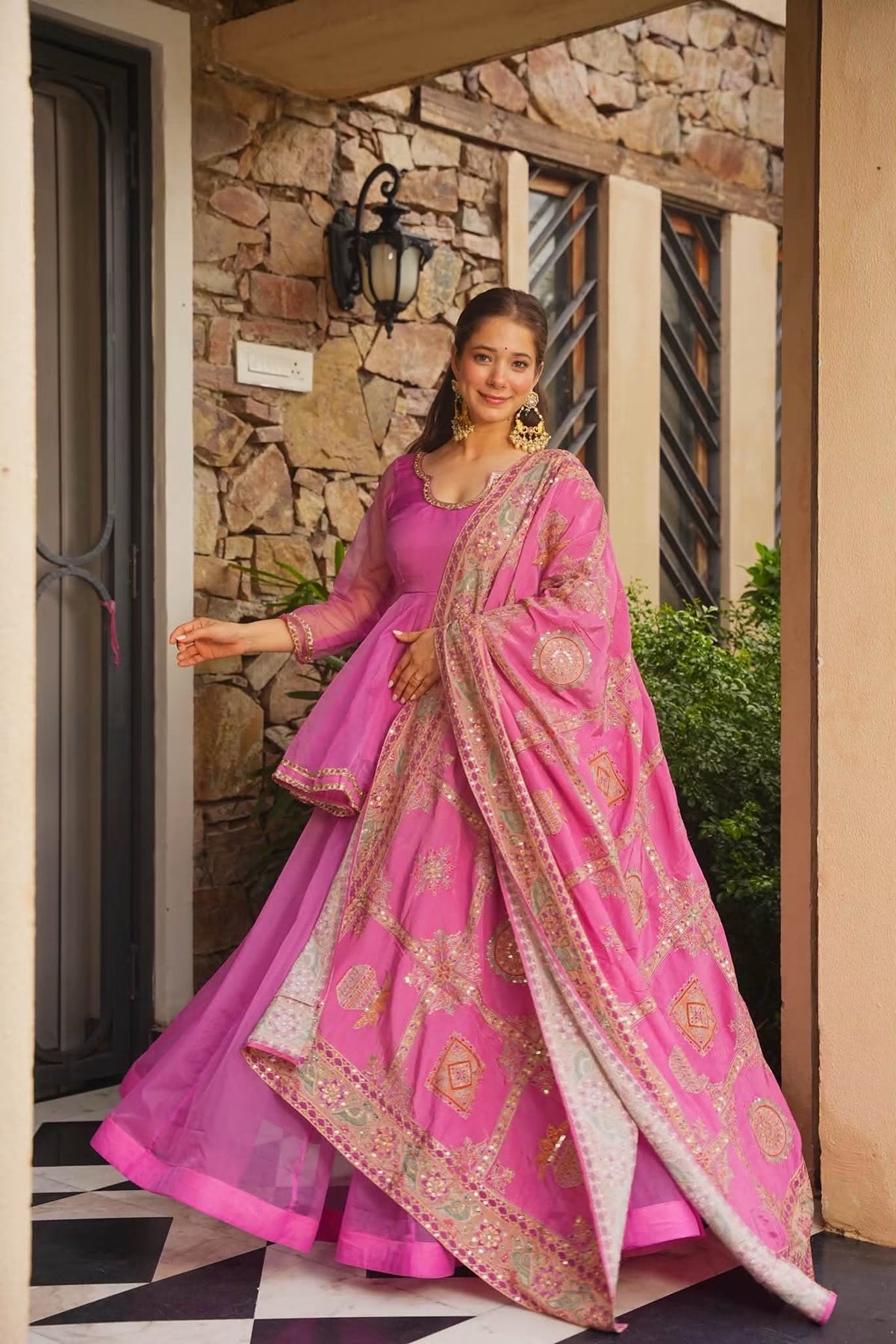 Manjari Heavy Embroidered Kurta Set