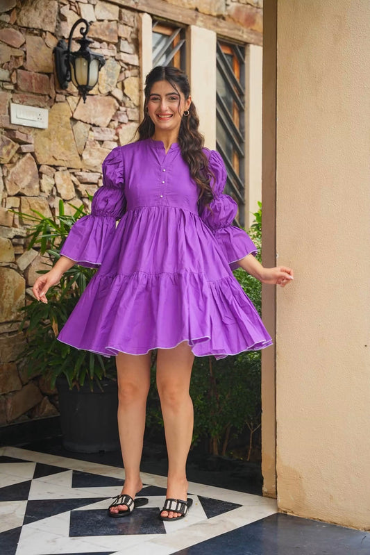 Liyara Cotton Mini Dress