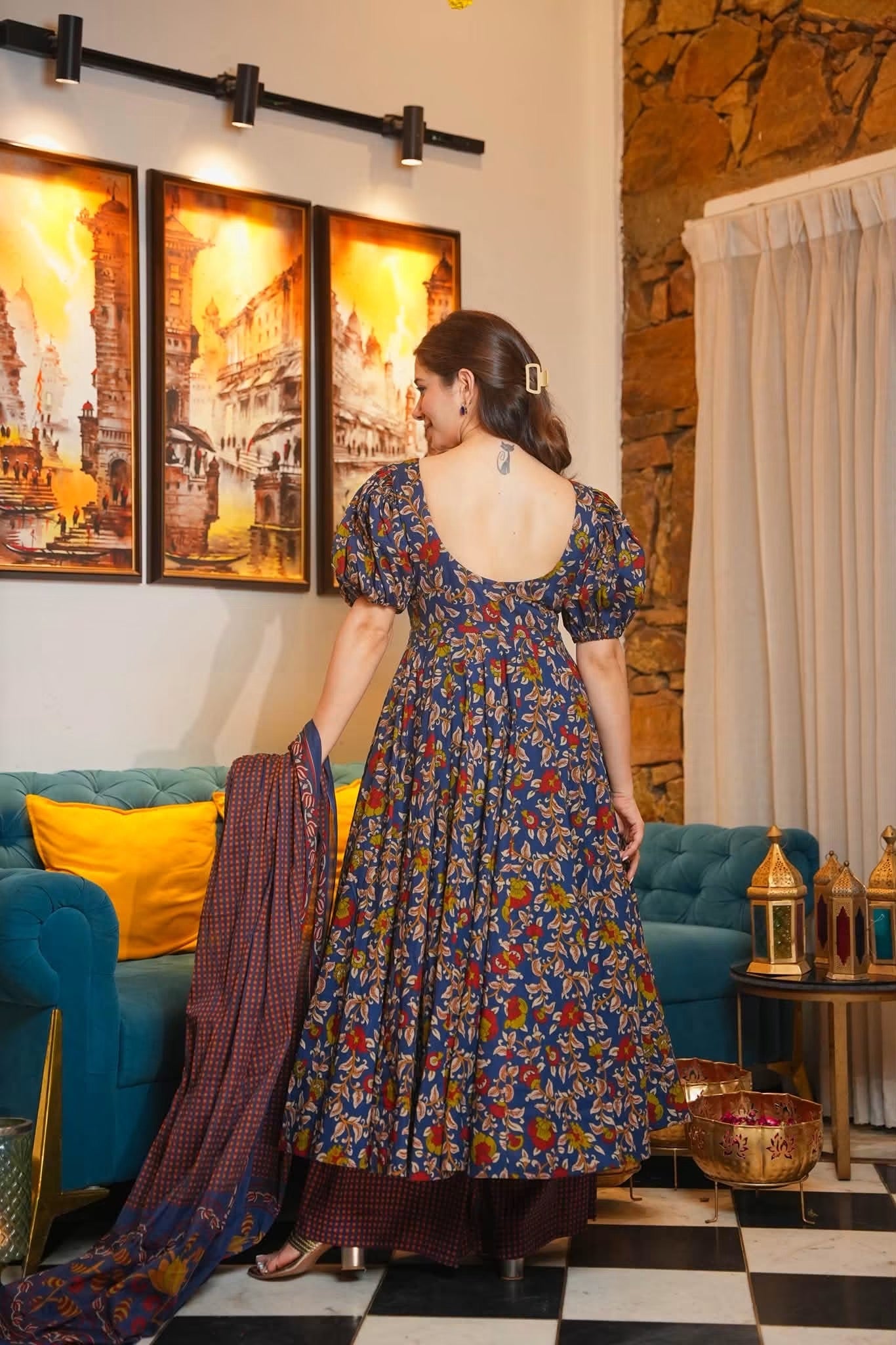 Jharika Cotton Anarkali Suit Set