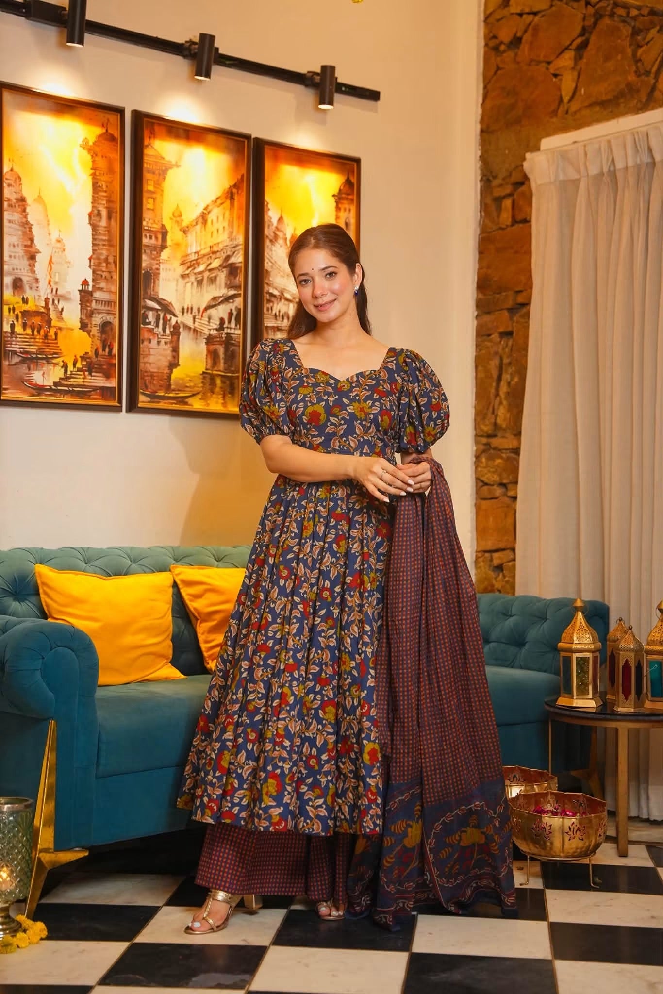 Jharika Cotton Anarkali Suit Set