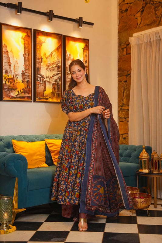 Jharika Cotton Anarkali Suit Set