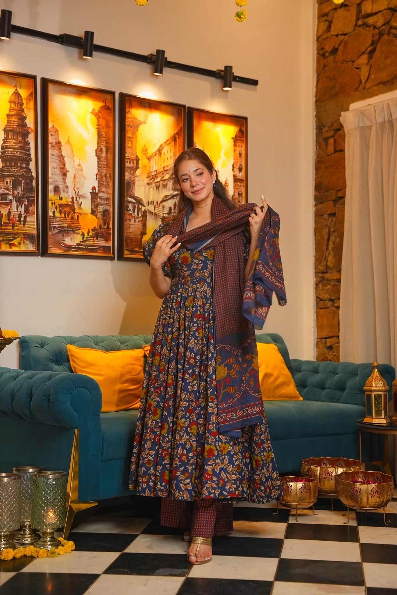 Jharika Cotton Anarkali Suit Set