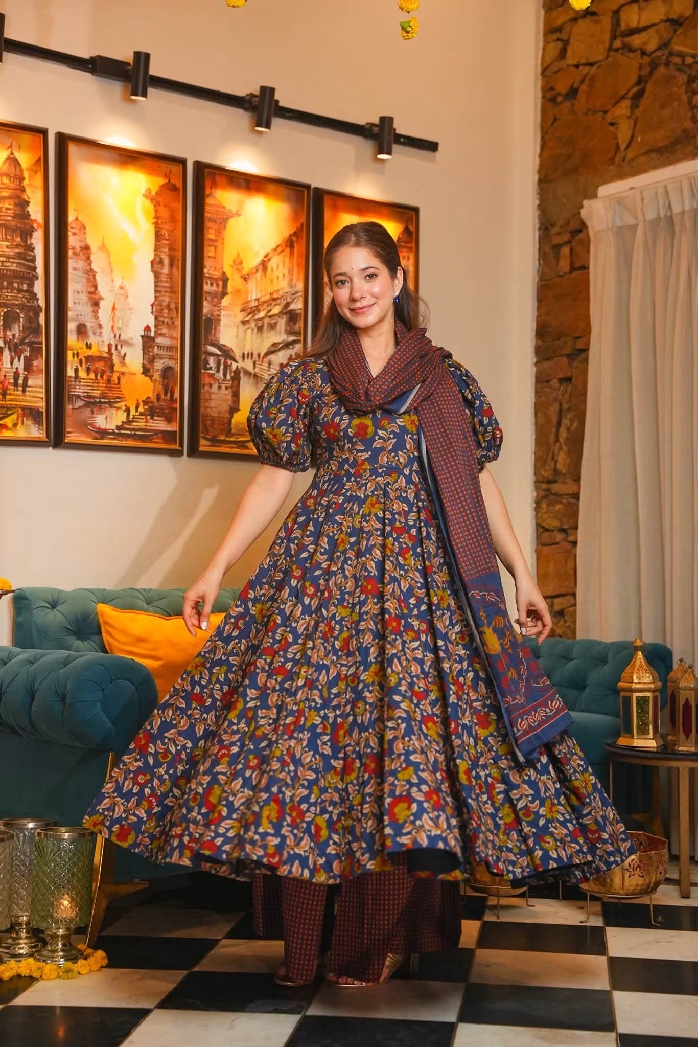 Jharika Cotton Anarkali Suit Set