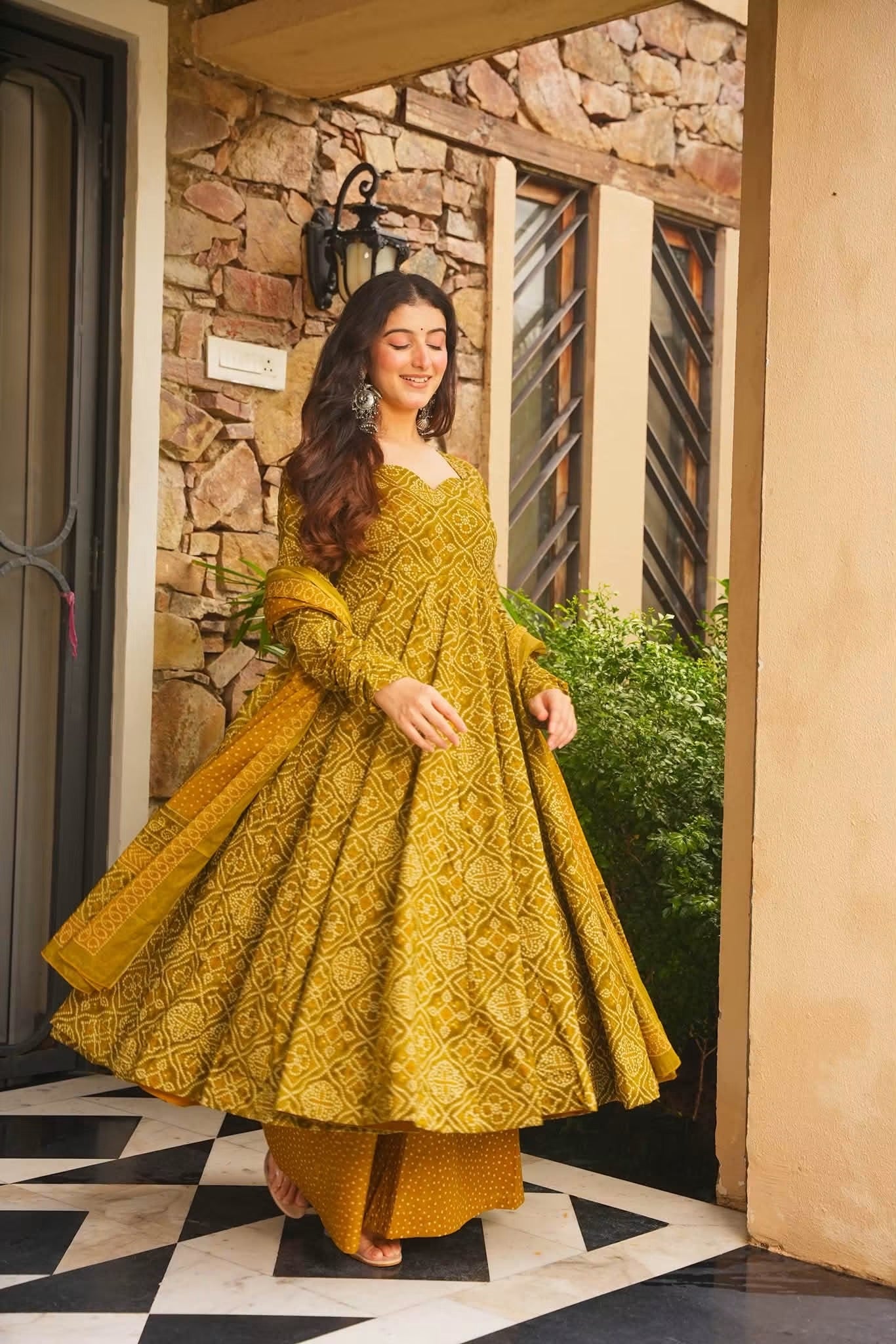 Nairika Cotton Anarkali Suit Set