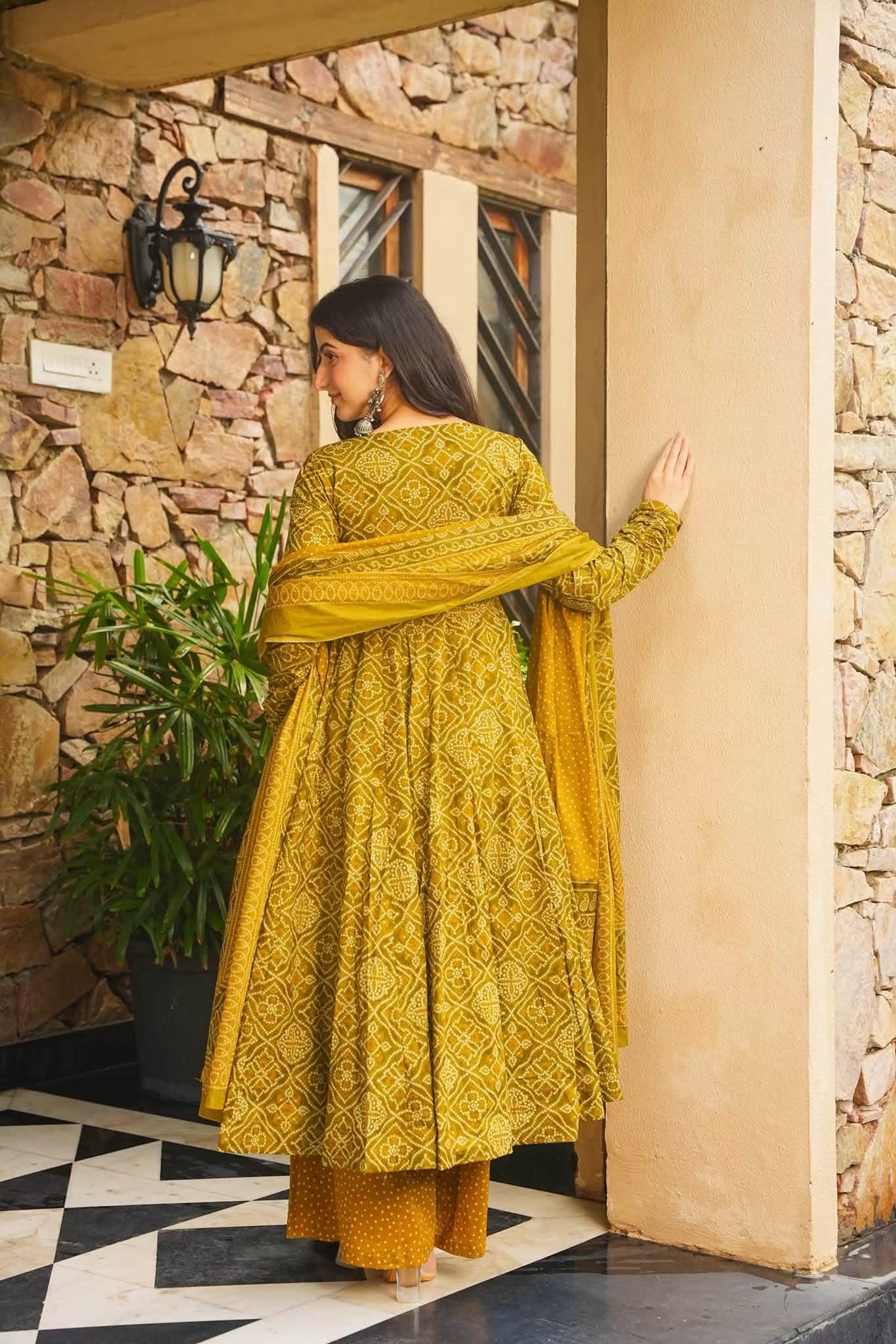 Nairika Cotton Anarkali Suit Set