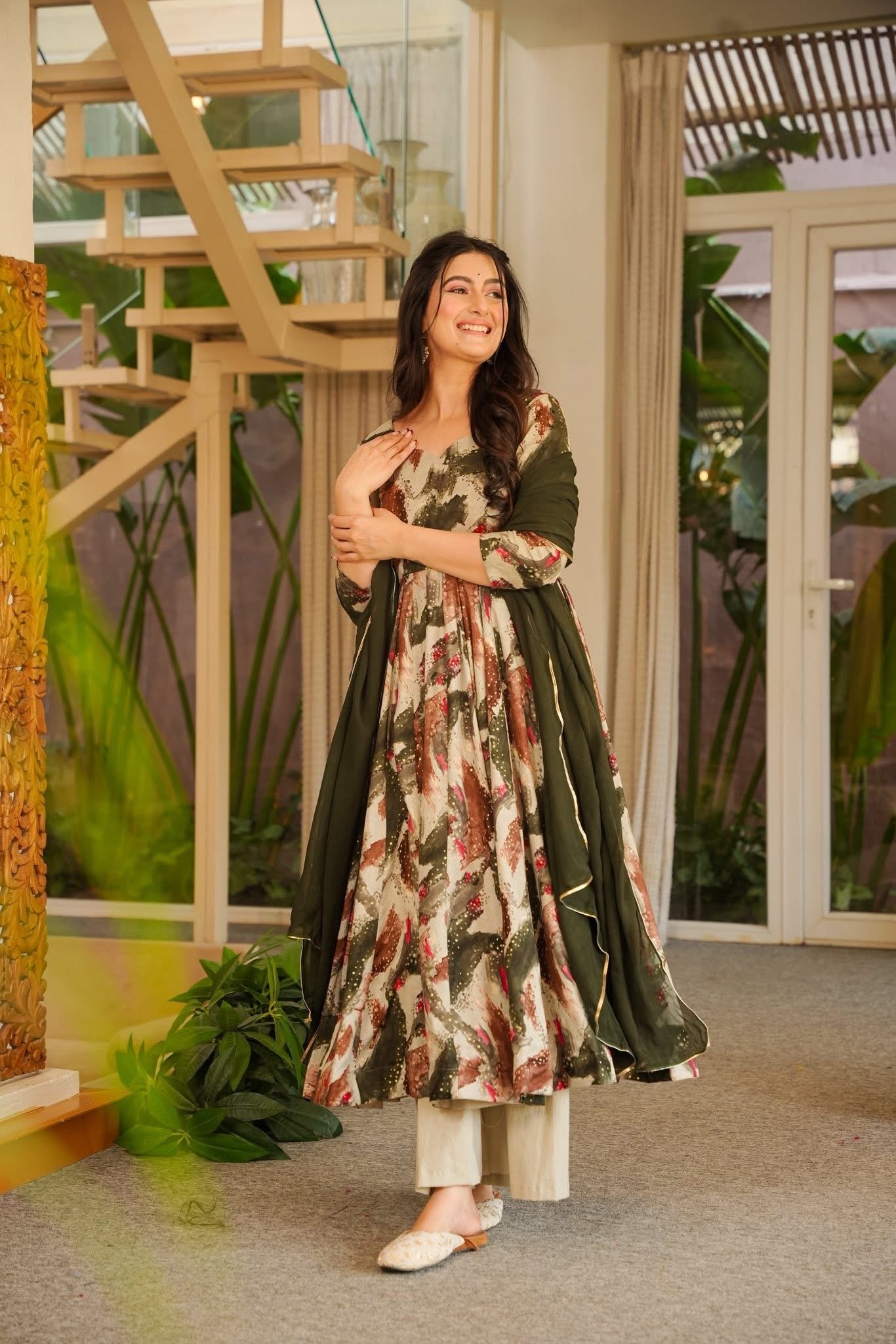 Krupa Print Rayon Suit Set