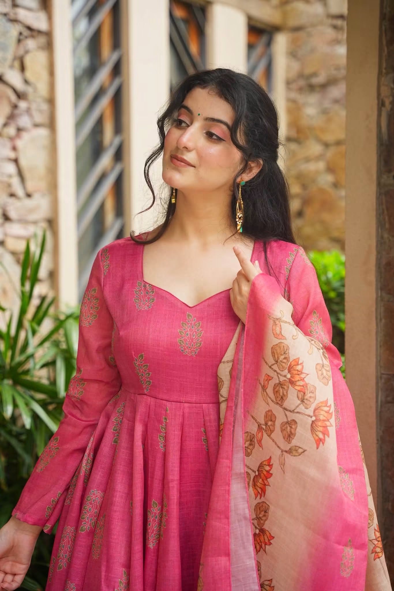 Eshvaya Cosmos Anarkali Suit Set