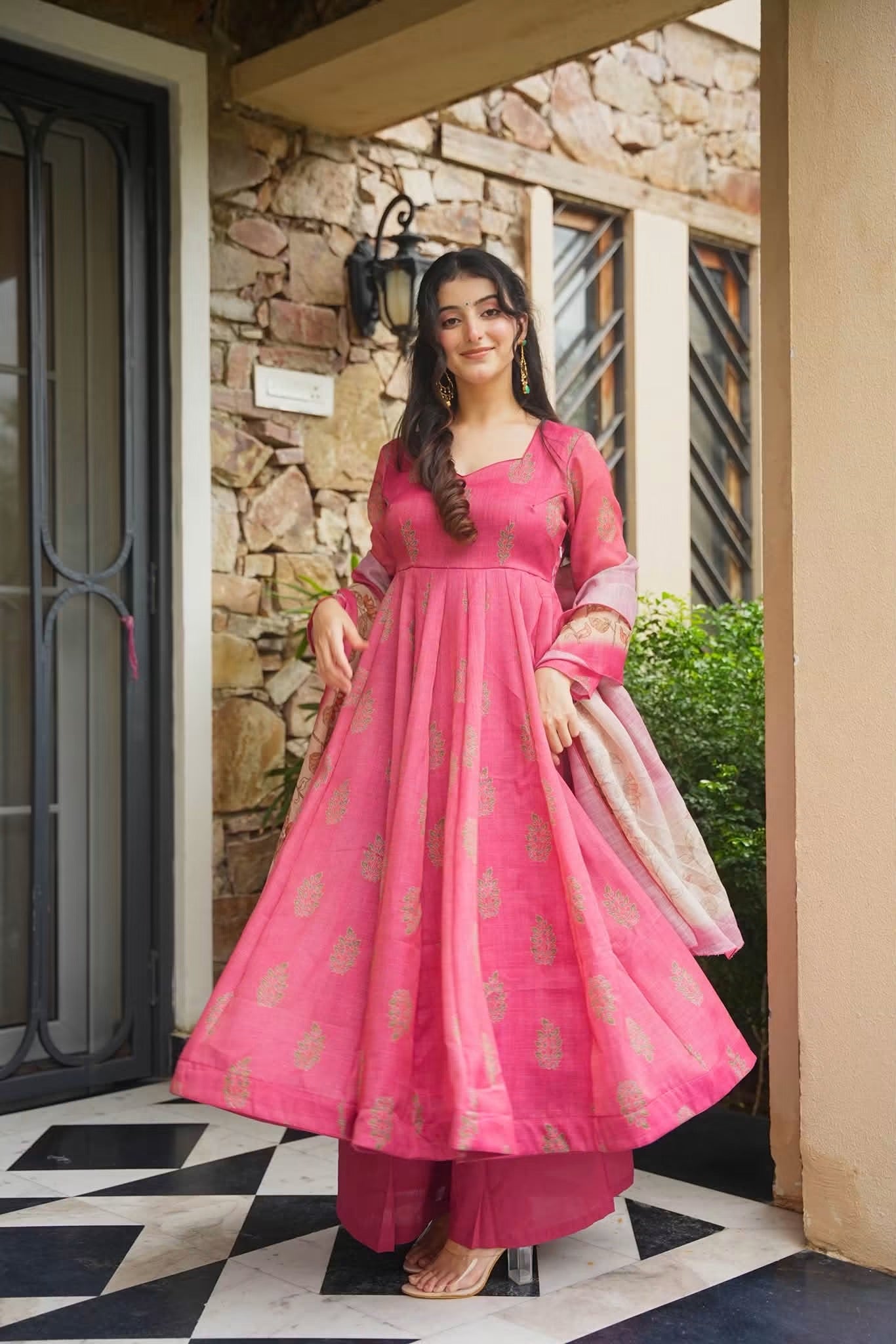 Eshvaya Cosmos Anarkali Suit Set
