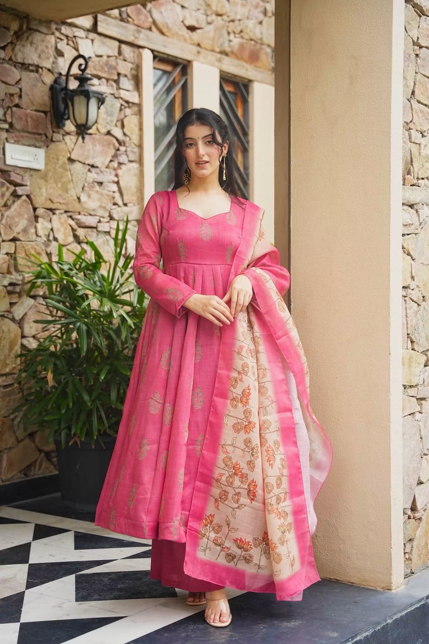 Eshvaya Cosmos Anarkali Suit Set