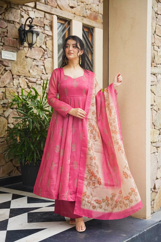Eshvaya Cosmos Anarkali Suit Set