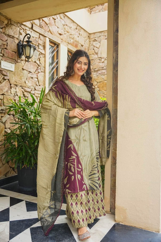 Charvini Printed Straight Kurta Set