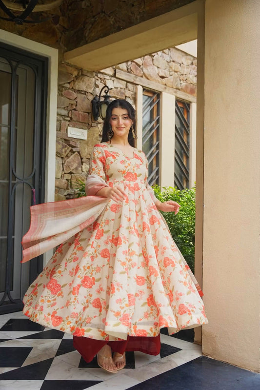 Veya Cosmos Anarkali Suit Set
