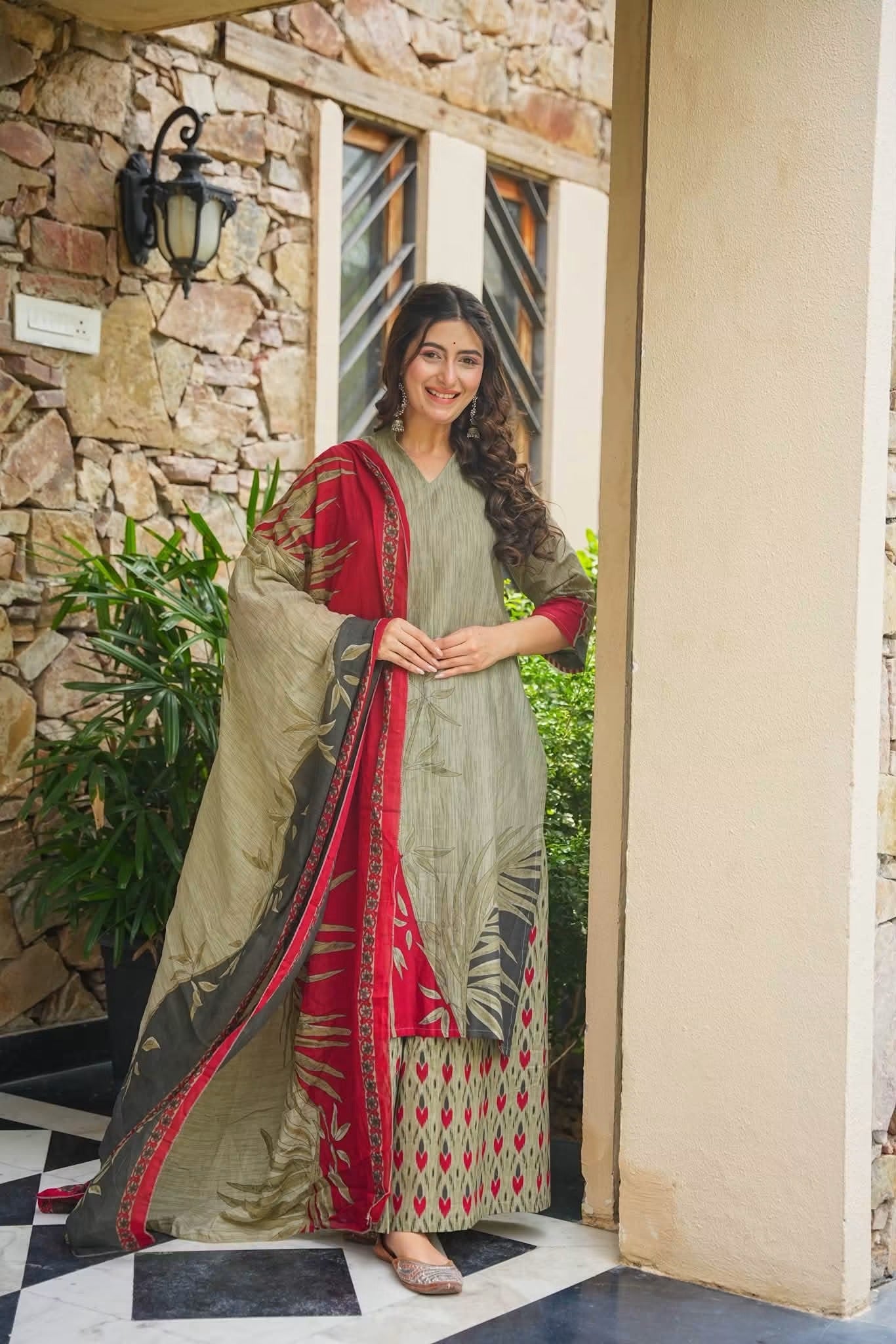 Harshika Printed Straight Kurta Set