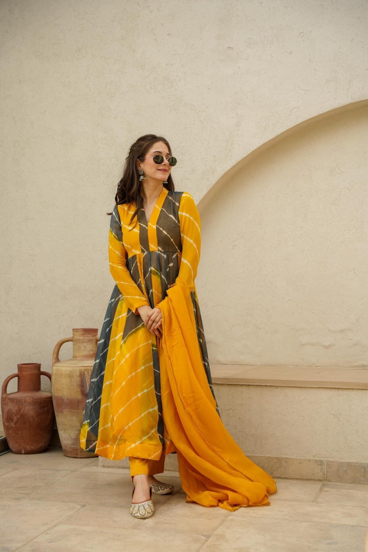Vrinda organza suit set