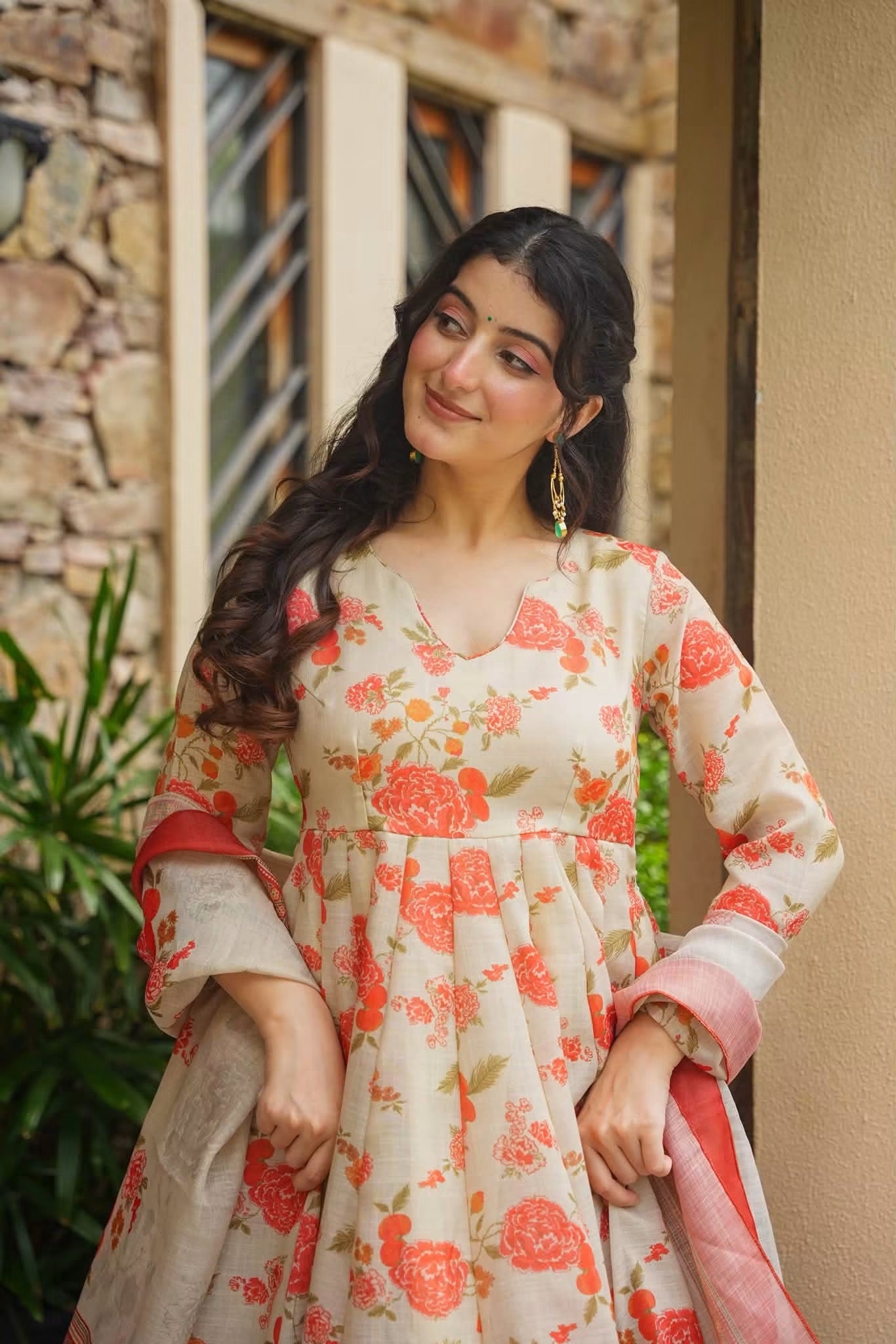 Veya Cosmos Anarkali Suit Set