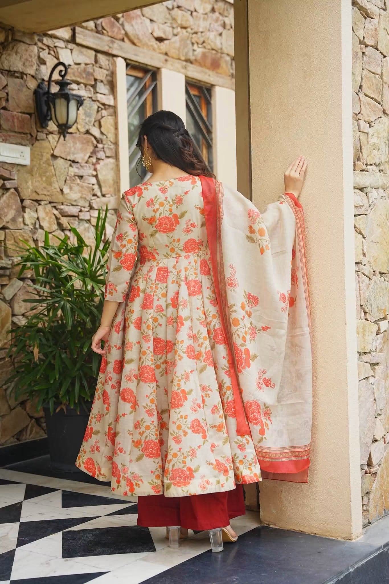 Veya Cosmos Anarkali Suit Set