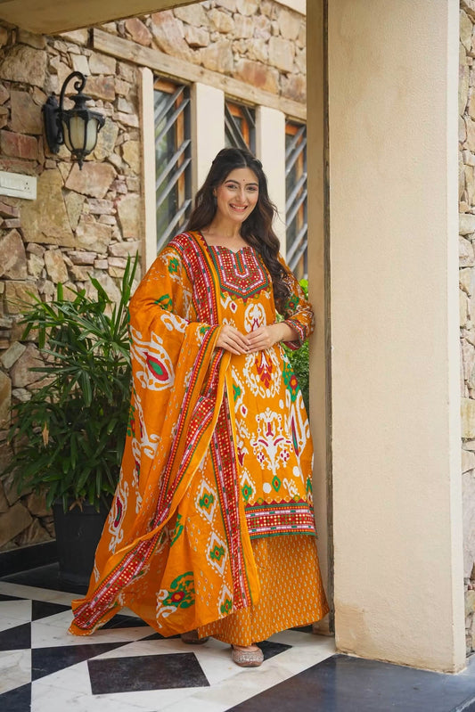 Sharadika Printed Straight Kurta Set