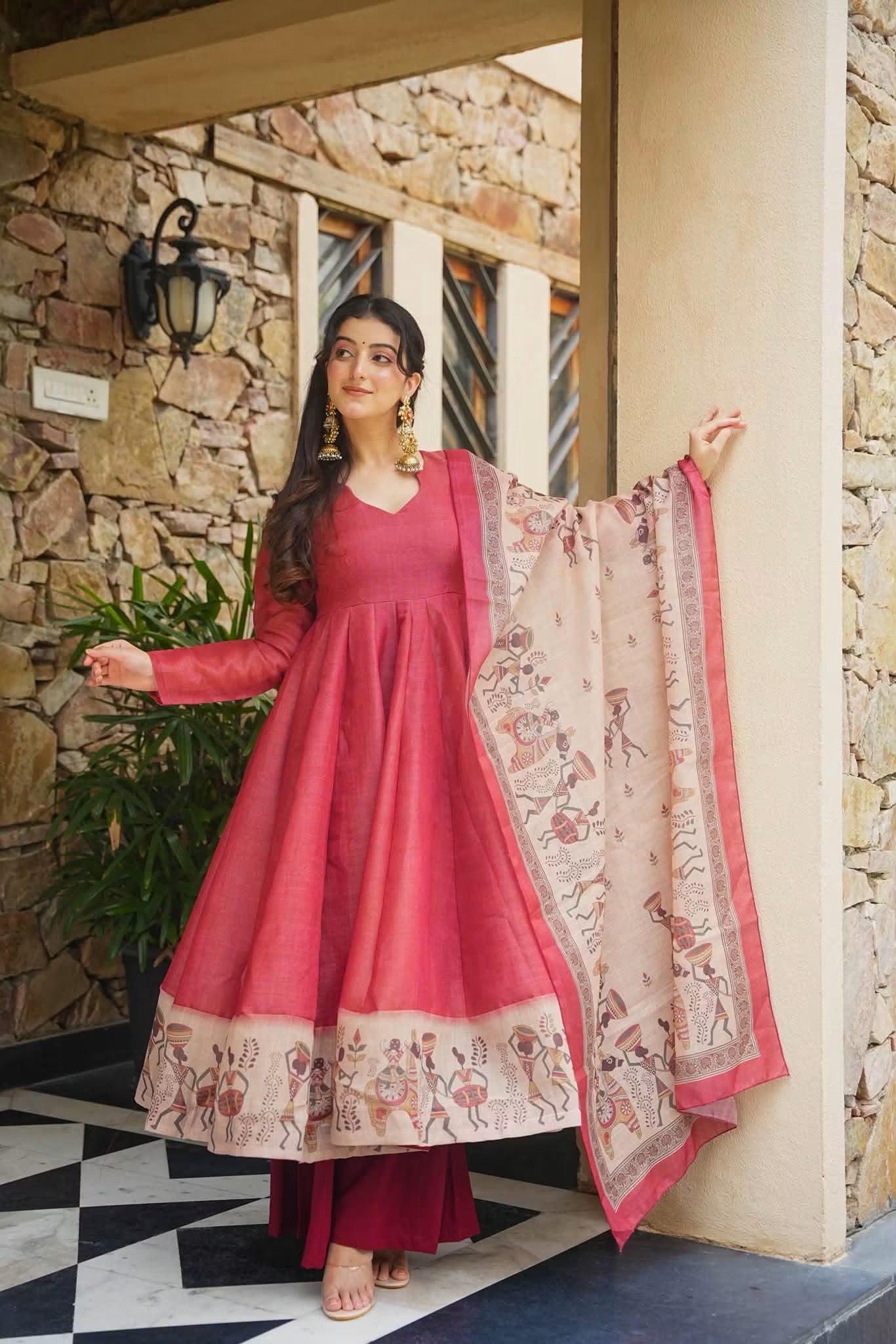 Elaira Cosmos Anarkali Suit Set