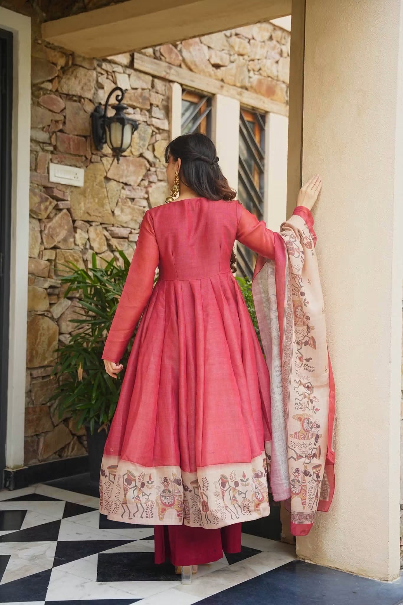 Elaira Cosmos Anarkali Suit Set