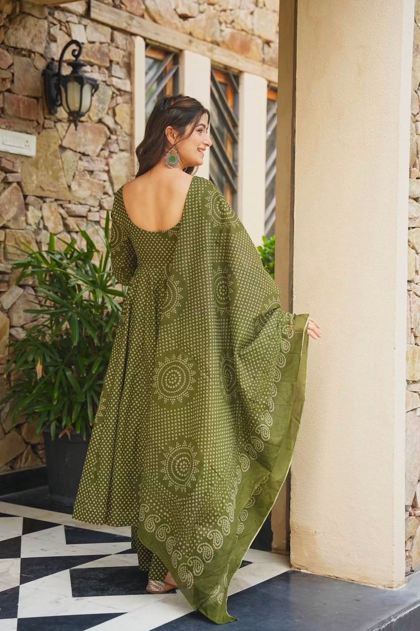 Chitraya Cotton Anarkali Suit Set