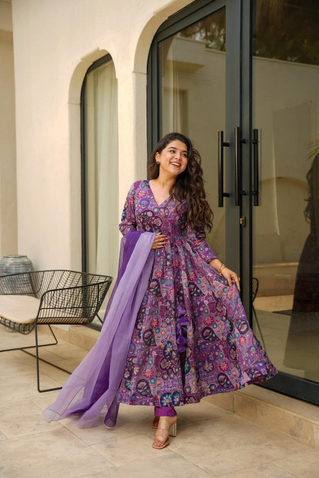 Buy fuchsia embroidered organza suit set Online in India | Idaho Clothing Buy fuchsia embroidered organza suit set Online in India | Idaho Clothing