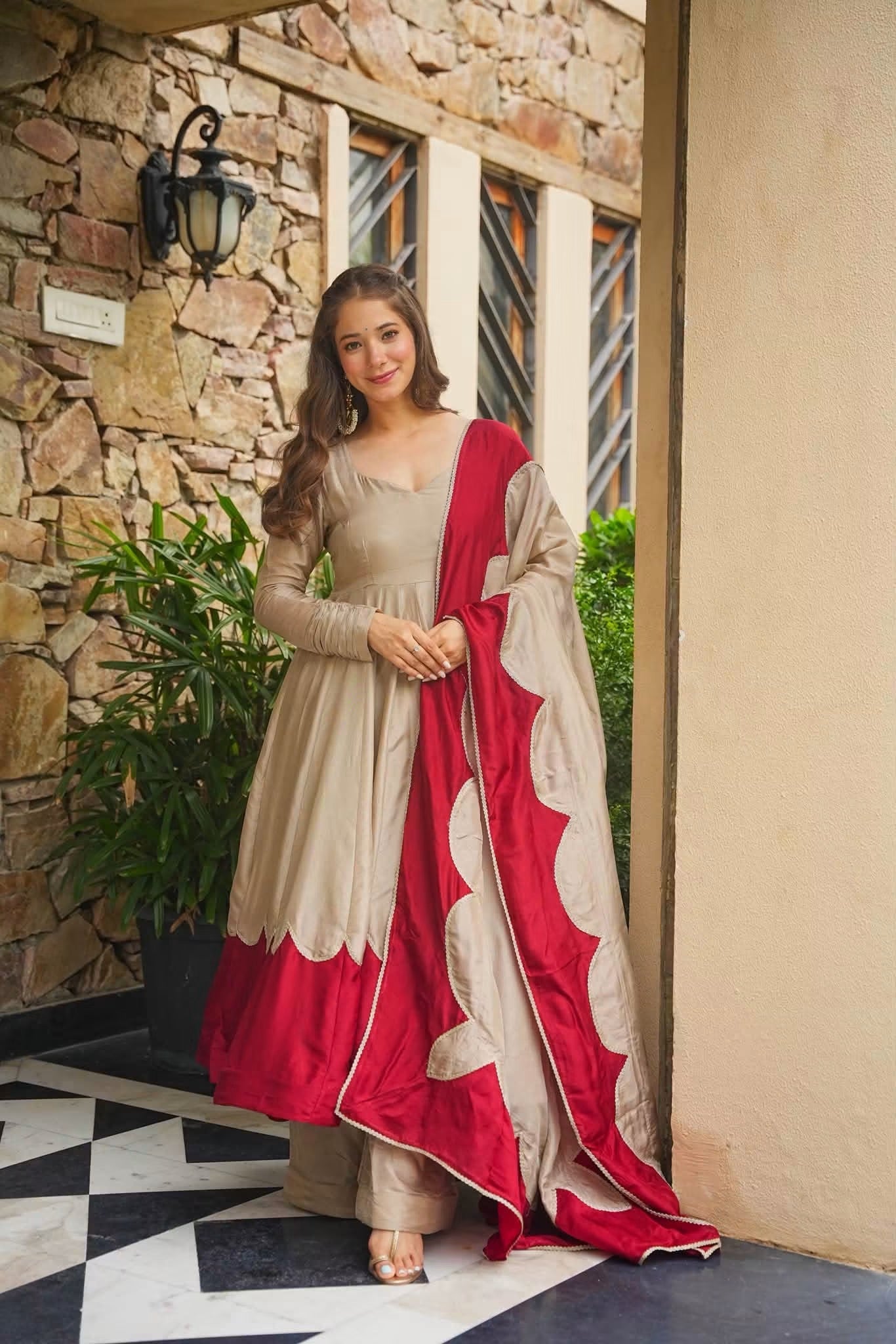 Evara Bloom Heavy Anarkali Suit Set