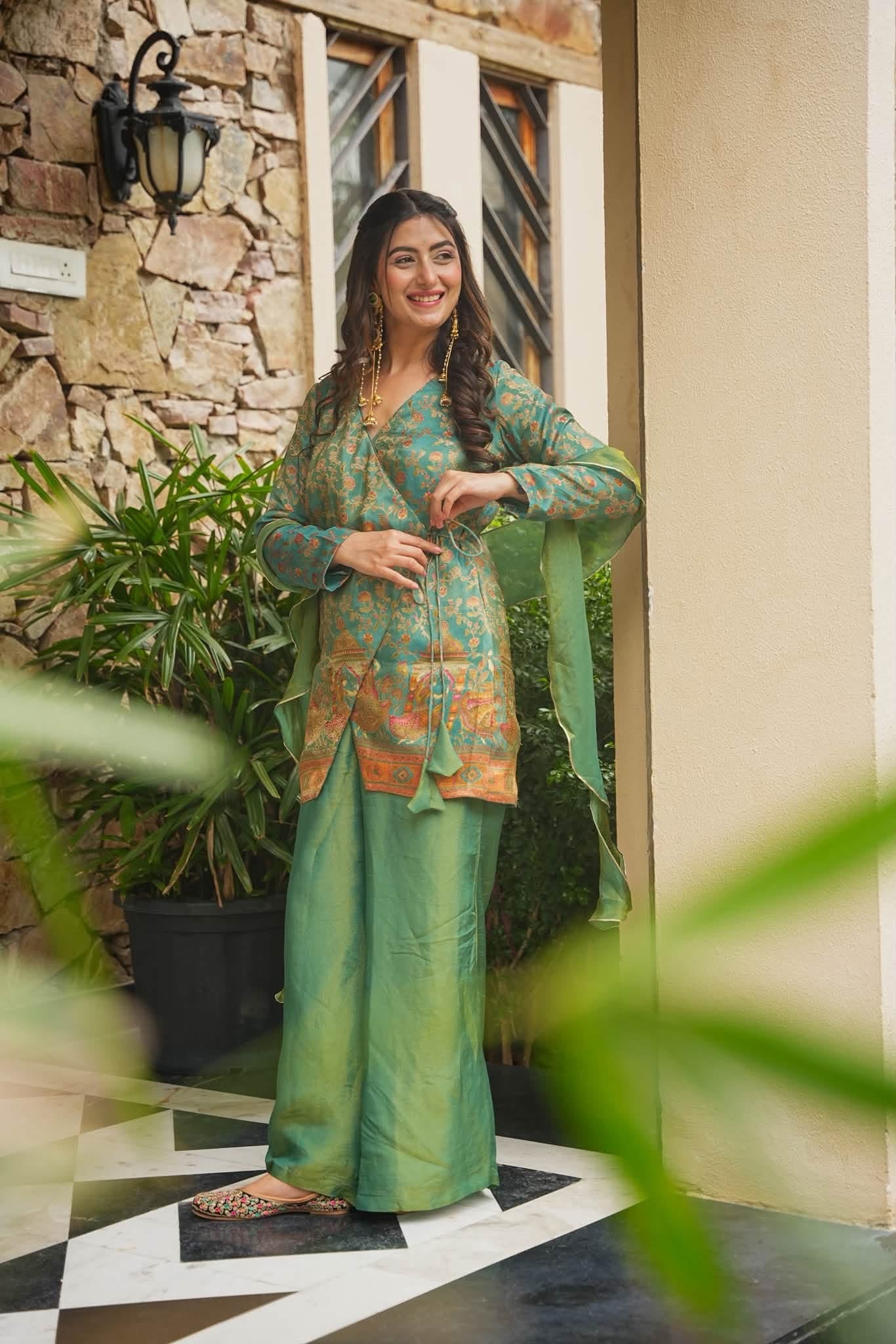 Nira Ethnic Glam Co-ord Set