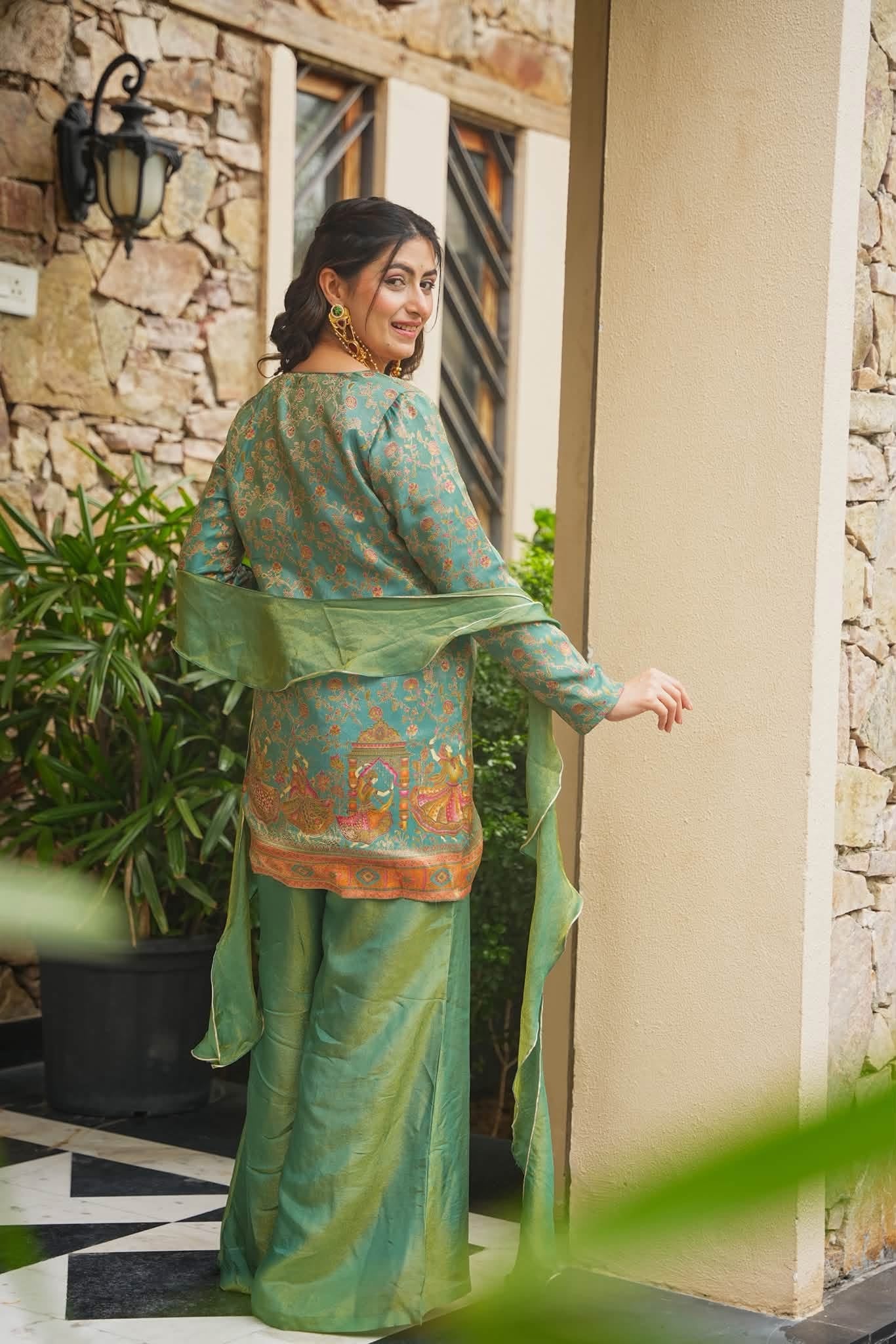 Nira Ethnic Glam Co-ord Set