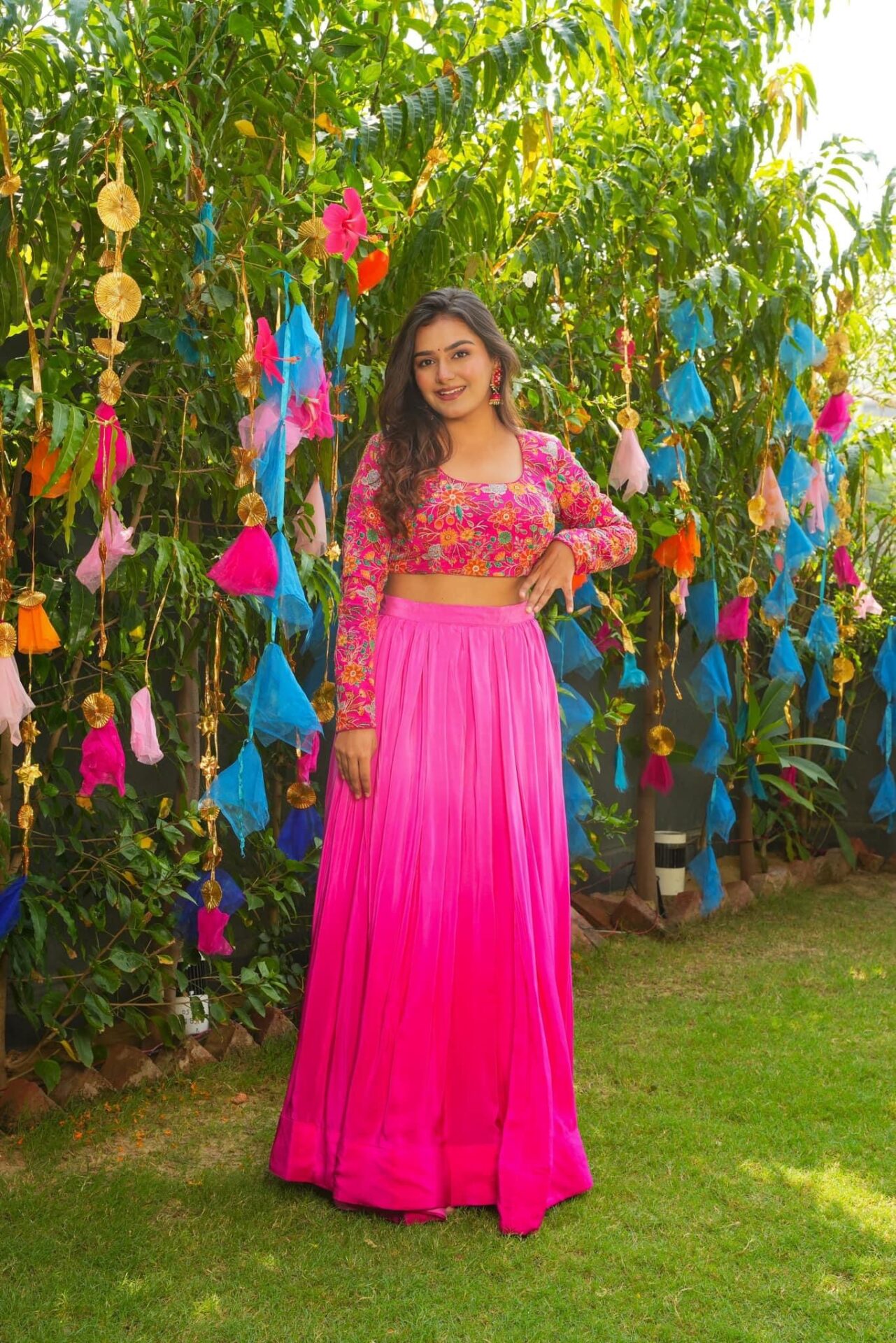 Slate pink Skies skirt attire