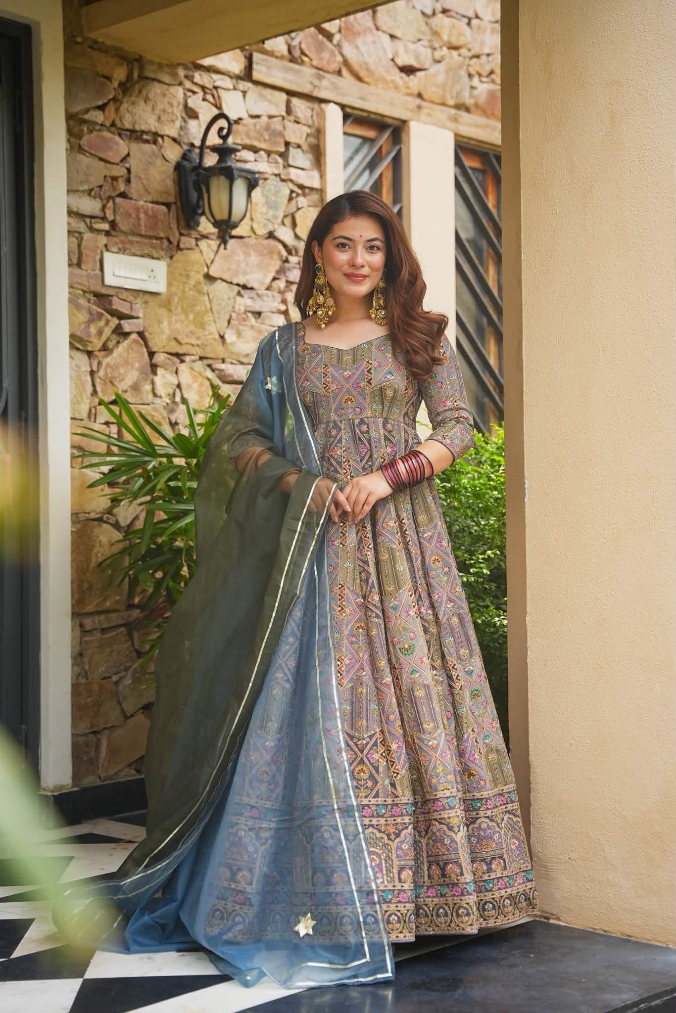 Kairika Royal Heavy Embroidered Maxi Set