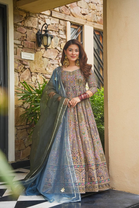 Kairika Royal Heavy Embroidered Maxi Set