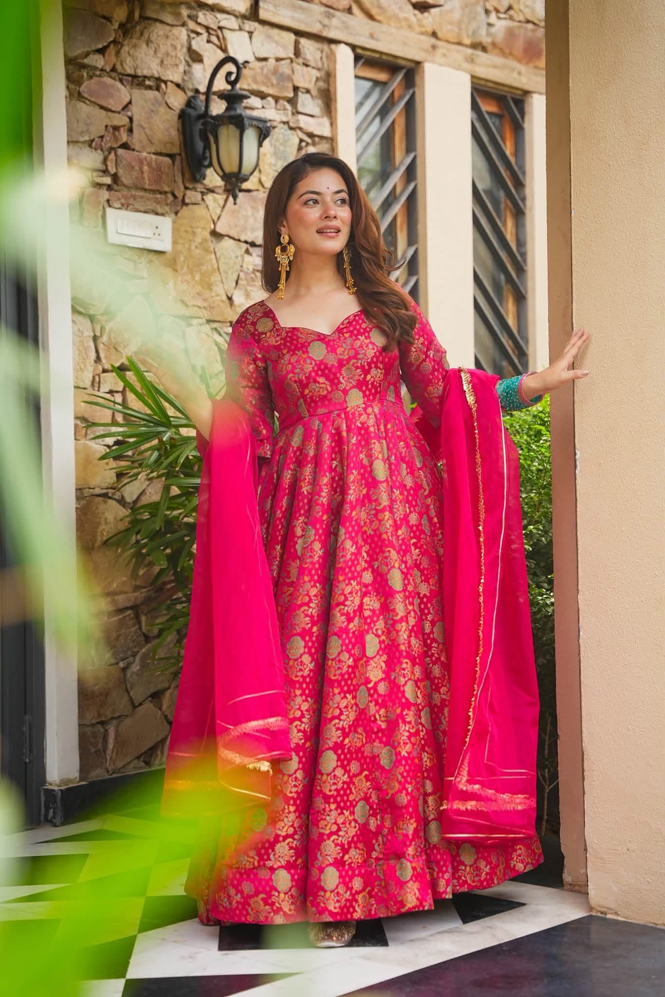 Rangisha Festive Wear Heavy Embroidered Maxi Set