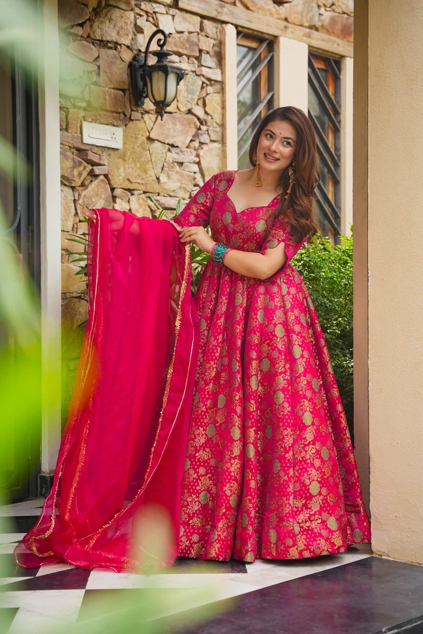 Rangisha Festive Wear Heavy Embroidered Maxi Set