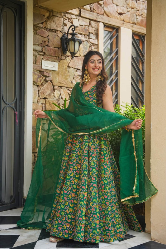 Vrisaya Veda Heavy Embroidered Maxi Set
