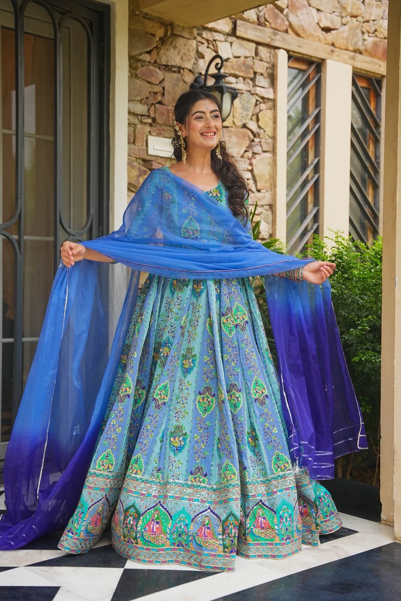 Mayuraara Heavy Embroidered Maxi Set