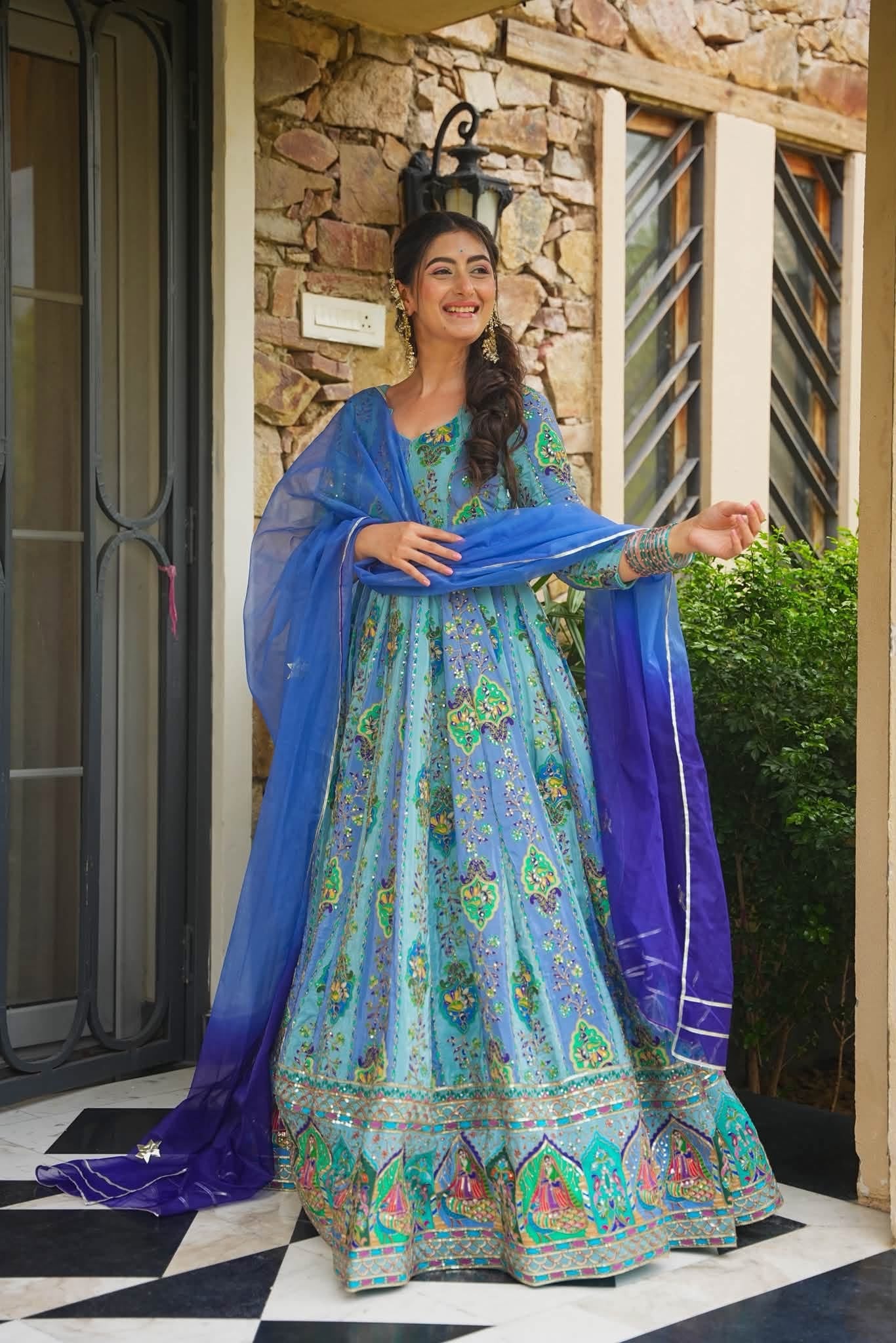 Mayuraara Heavy Embroidered Maxi Set