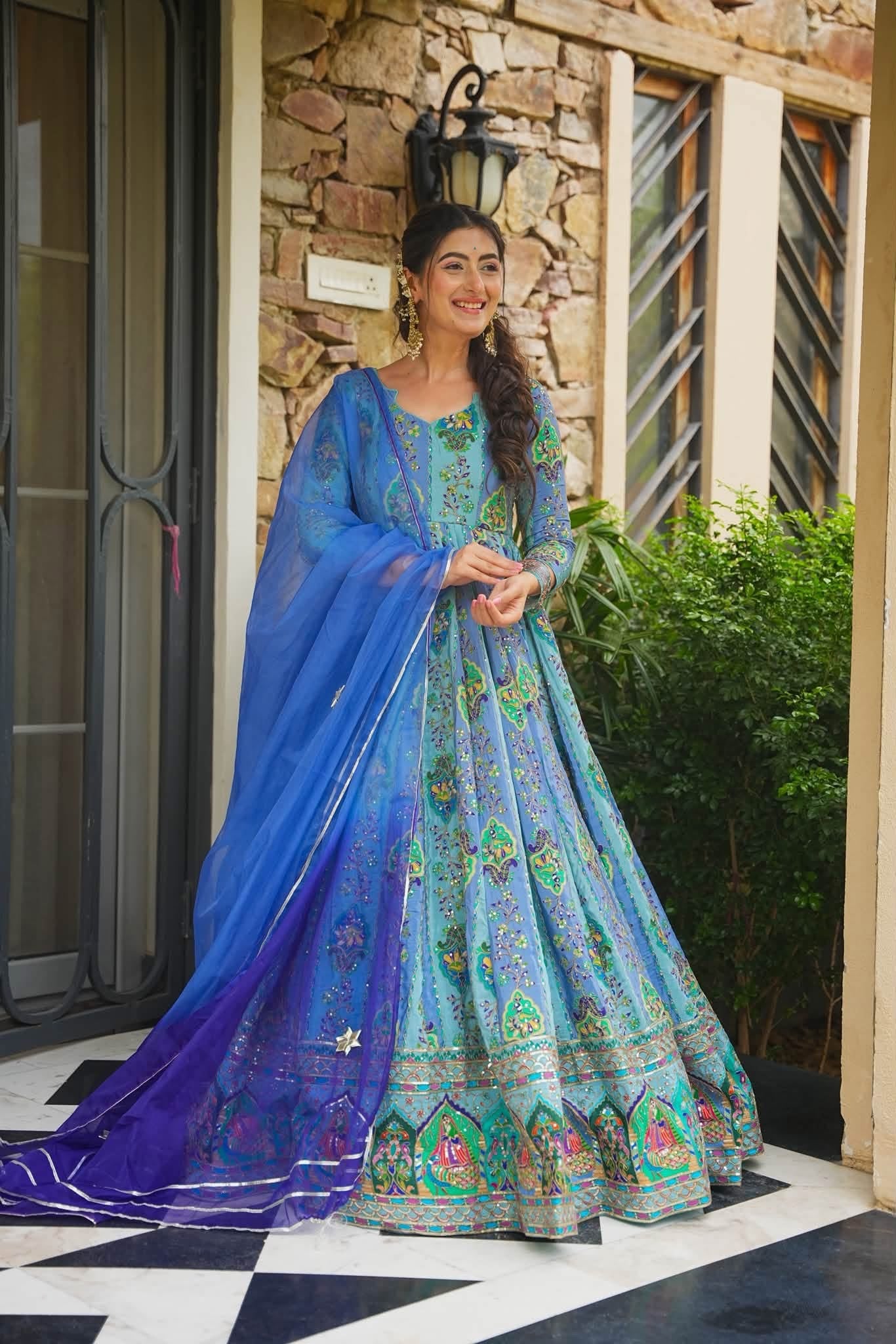 Mayuraara Heavy Embroidered Maxi Set