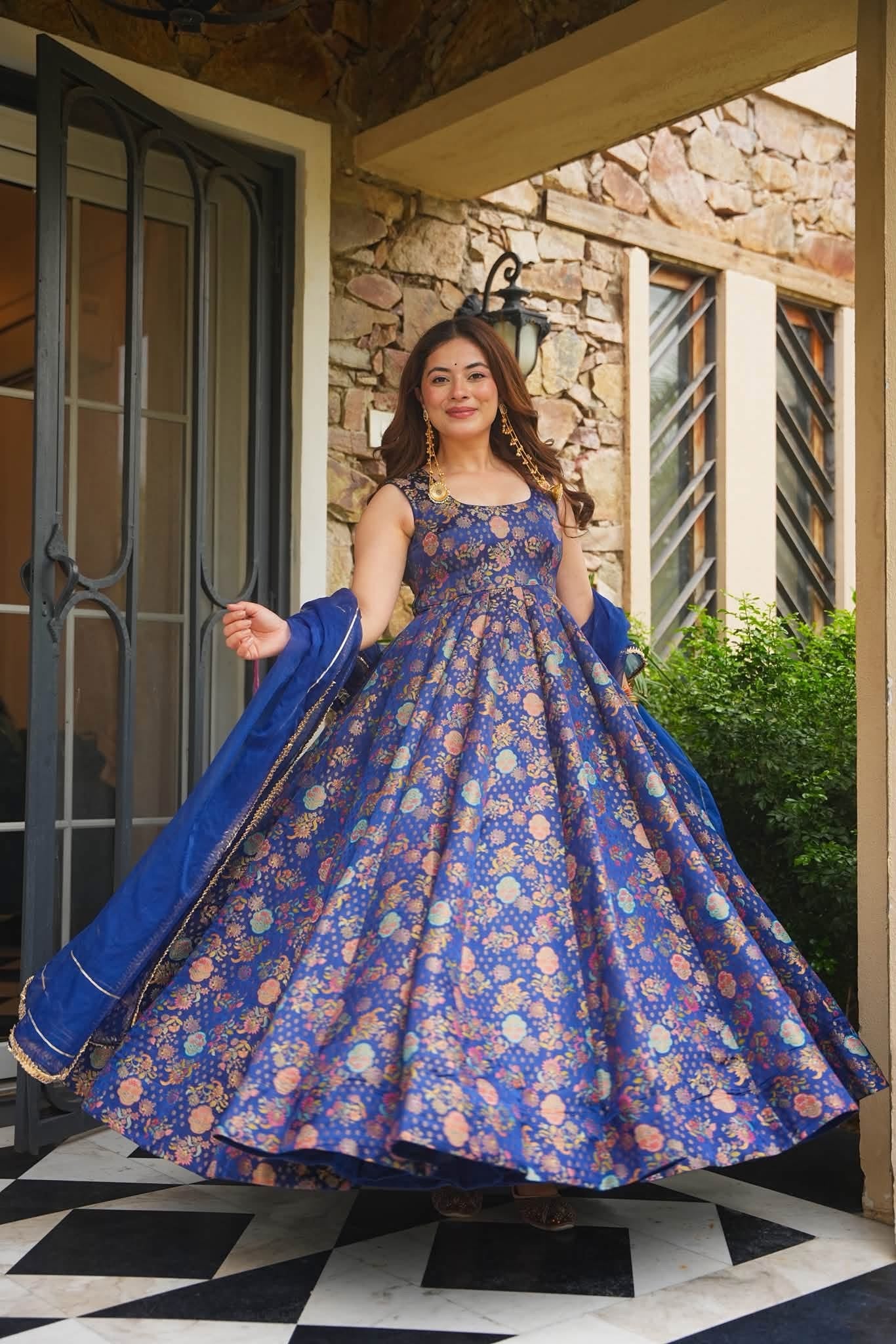 Ranjika Royal Heavy Embroidered Maxi Set