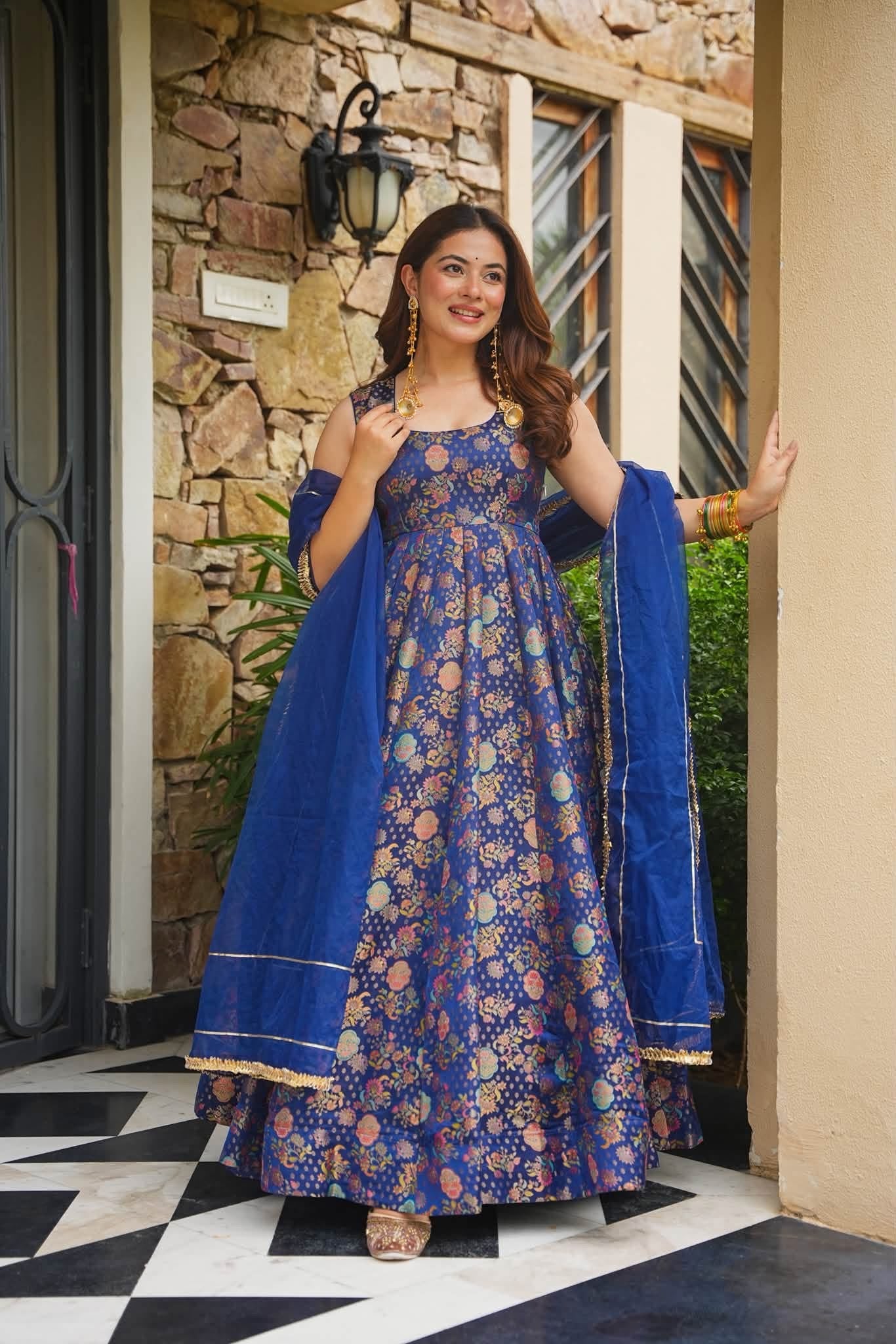 Ranjika Royal Heavy Embroidered Maxi Set
