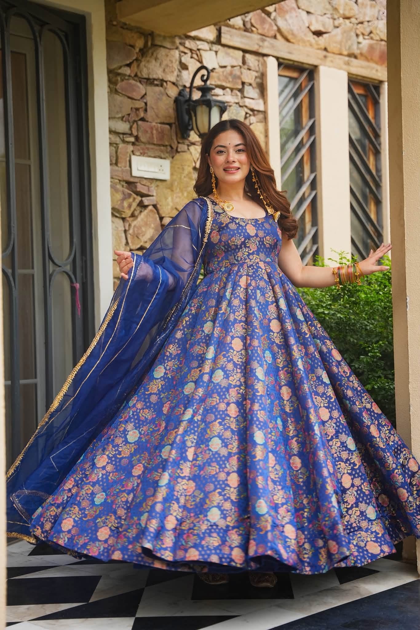 Ranjika Royal Heavy Embroidered Maxi Set