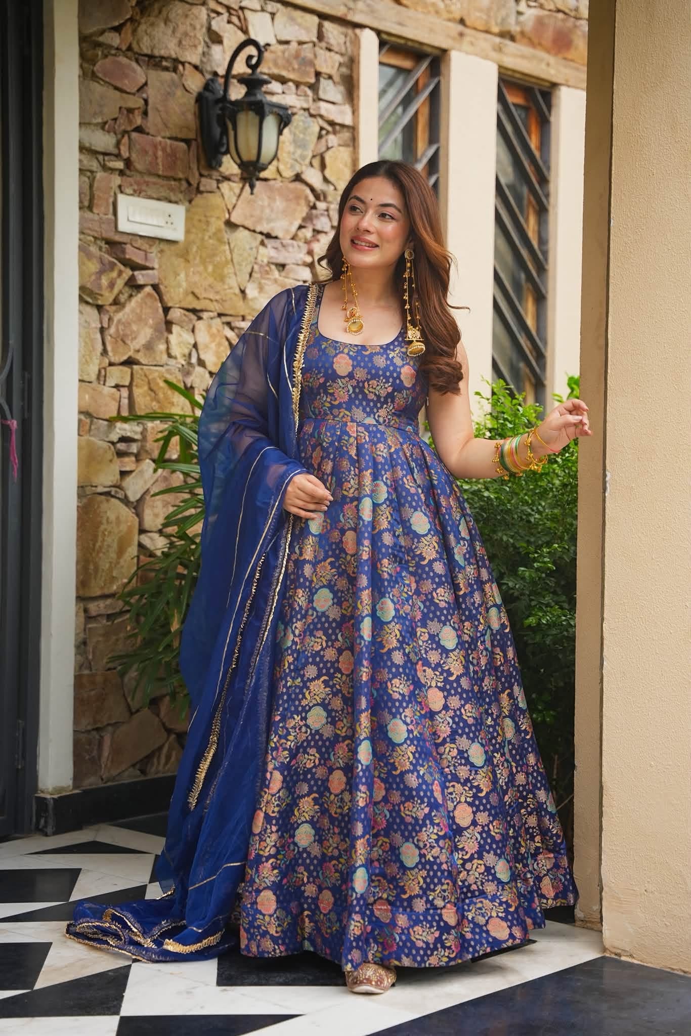 Ranjika Royal Heavy Embroidered Maxi Set