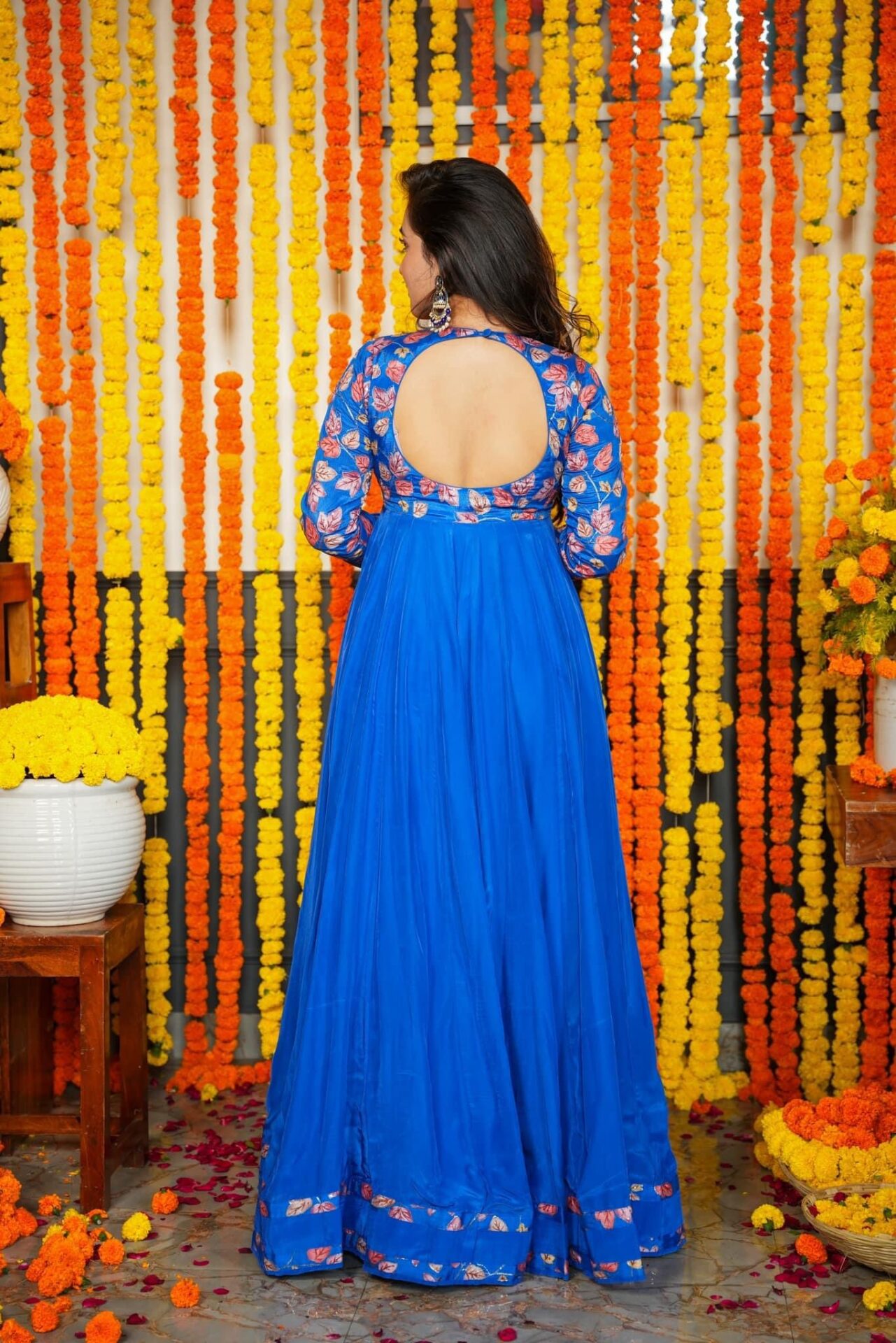 Ridhi blue maxi set