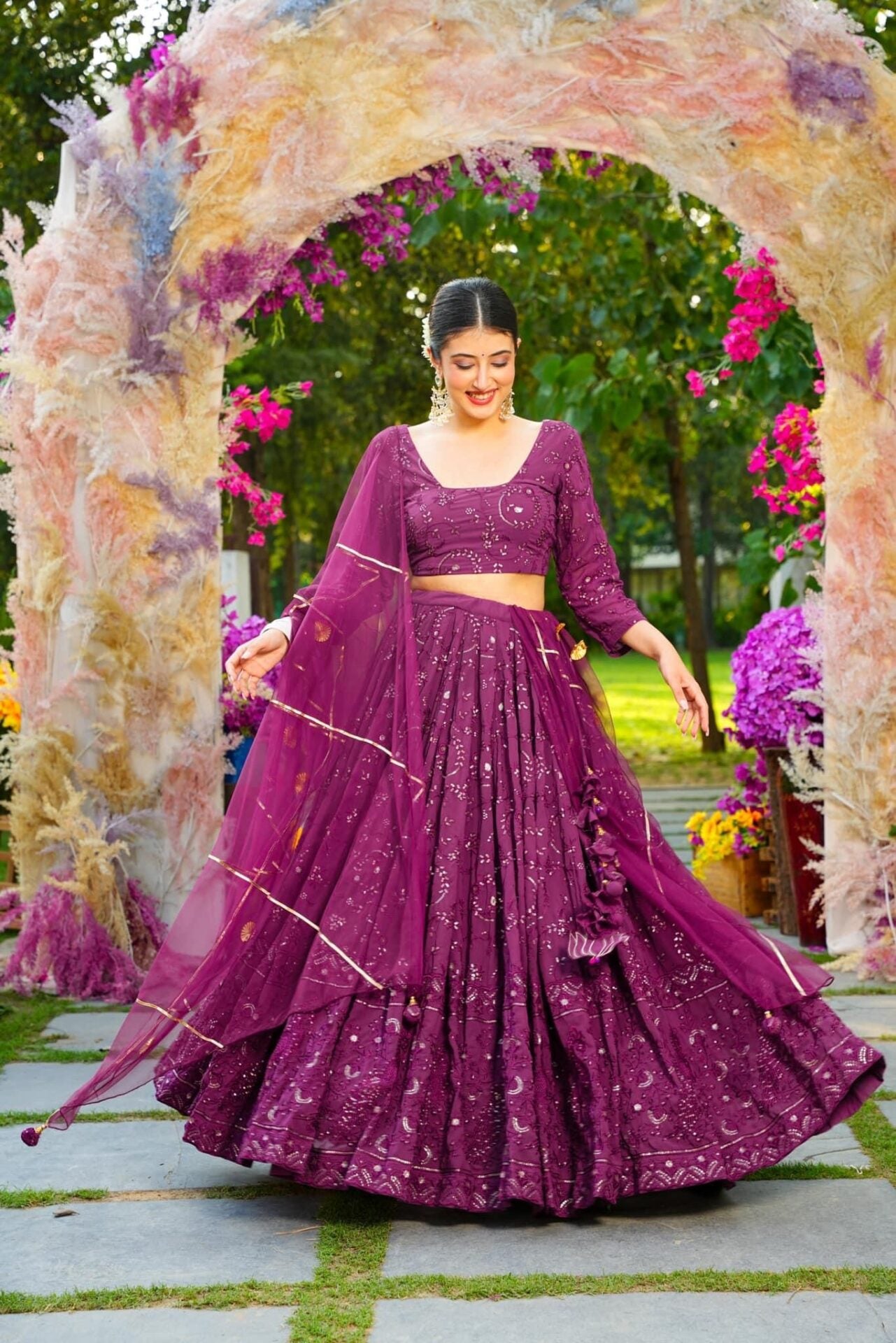 Murphy GEORGETTE LEHENGA CHOLI SET