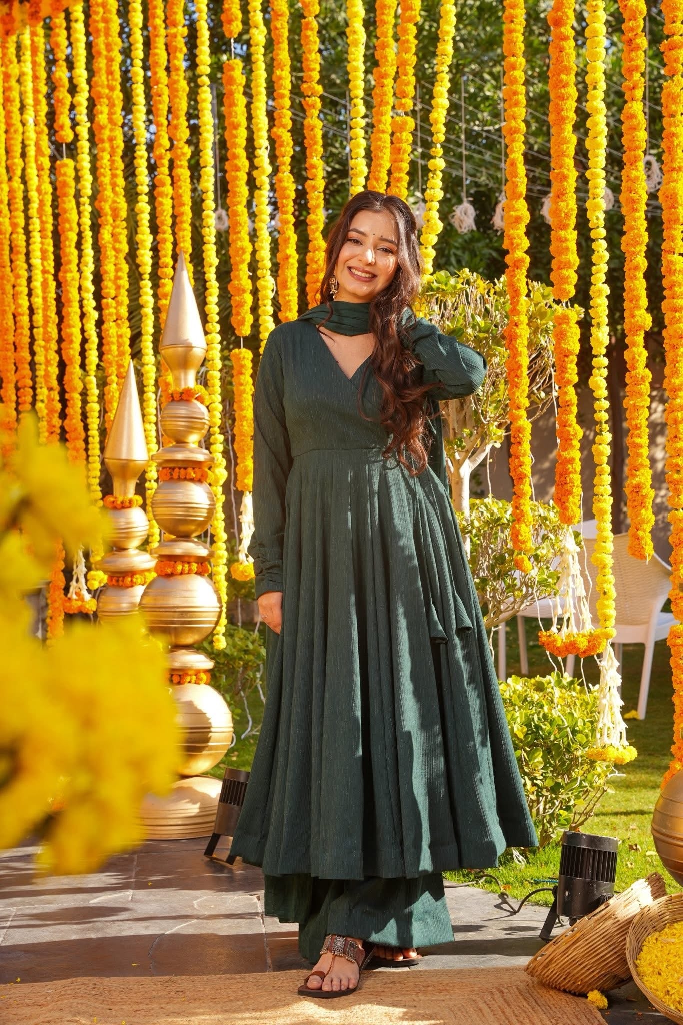 Harmridha Cotton Anarkali Suit Set