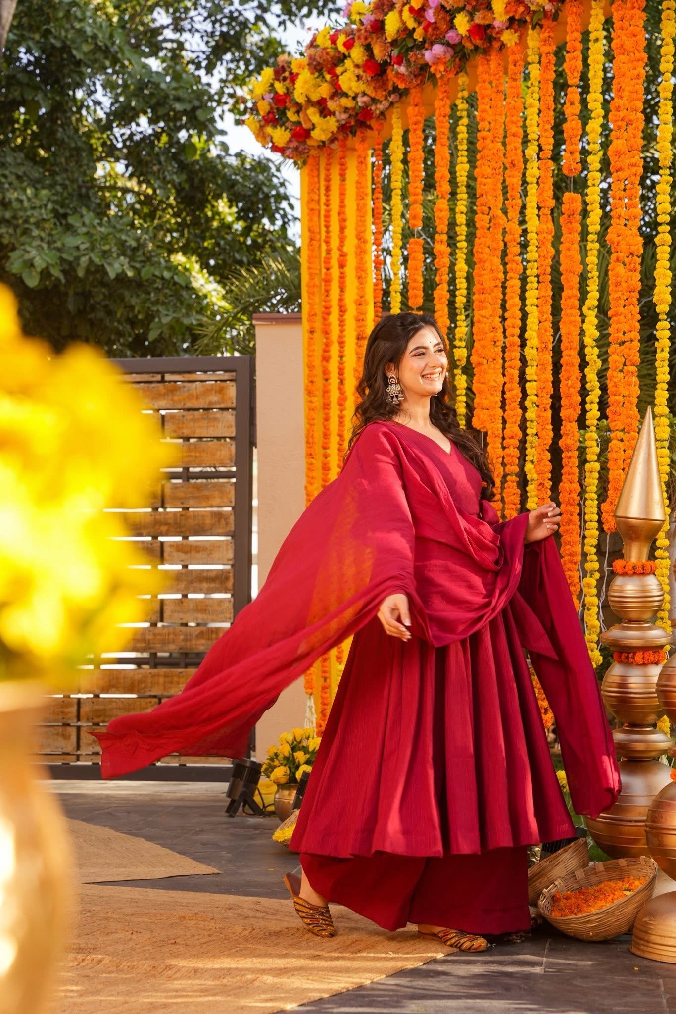 Jitisha Cotton Anarkali Suit Set