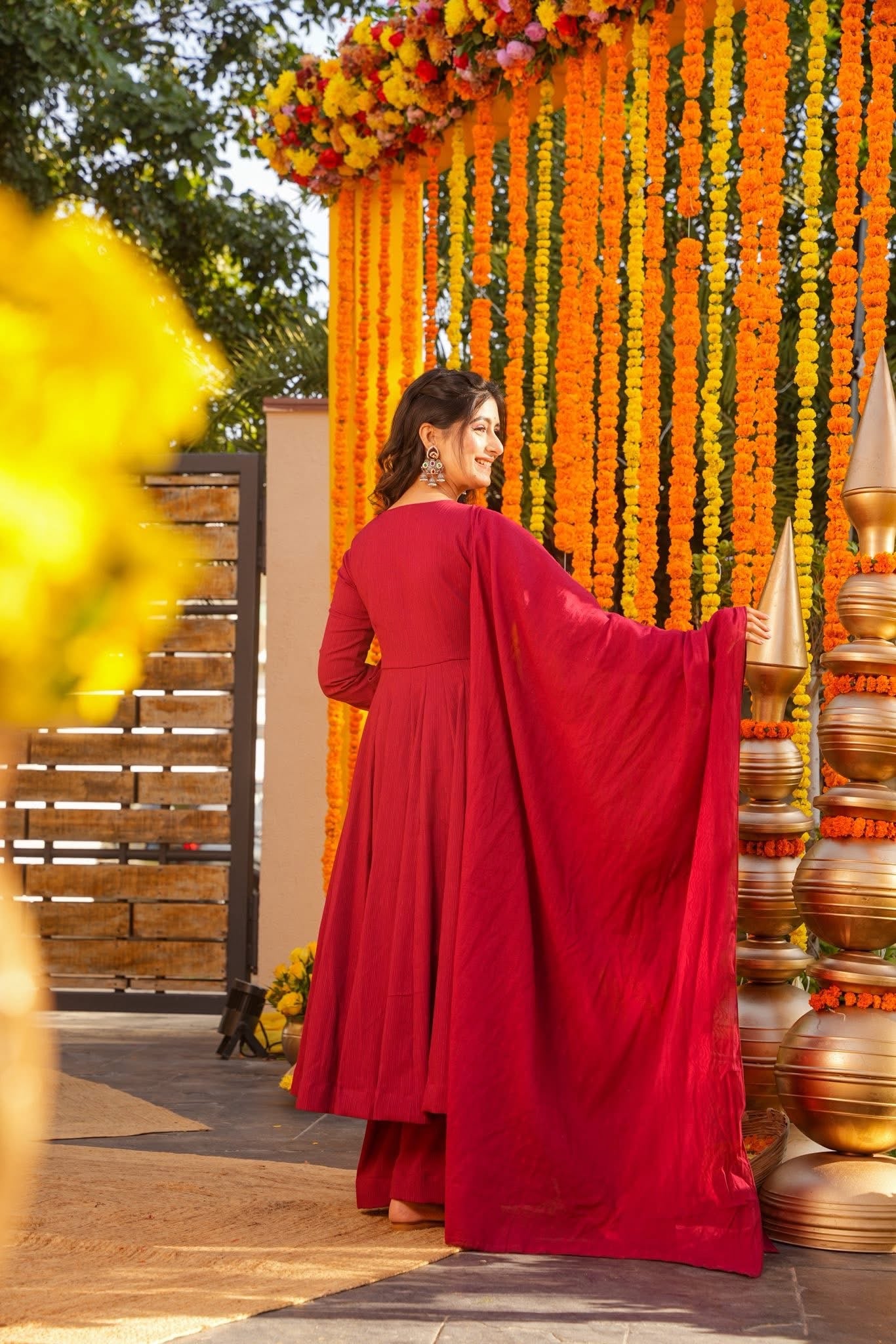 Jitisha Cotton Anarkali Suit Set