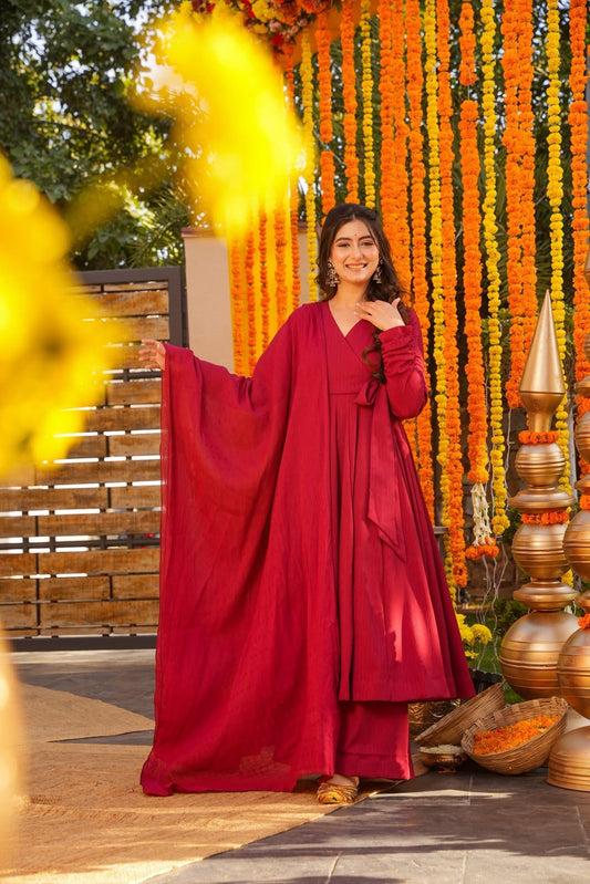 Jitisha Cotton Anarkali Suit Set