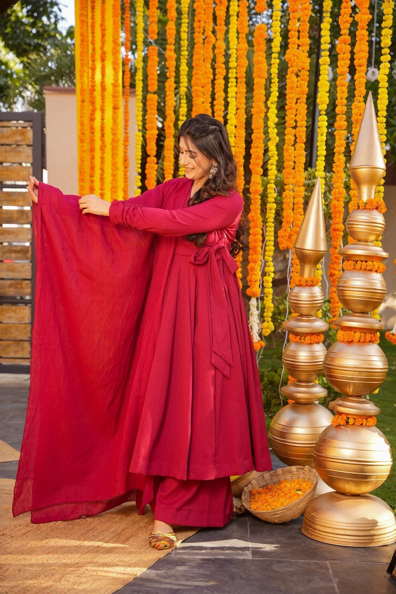 Jitisha Cotton Anarkali Suit Set