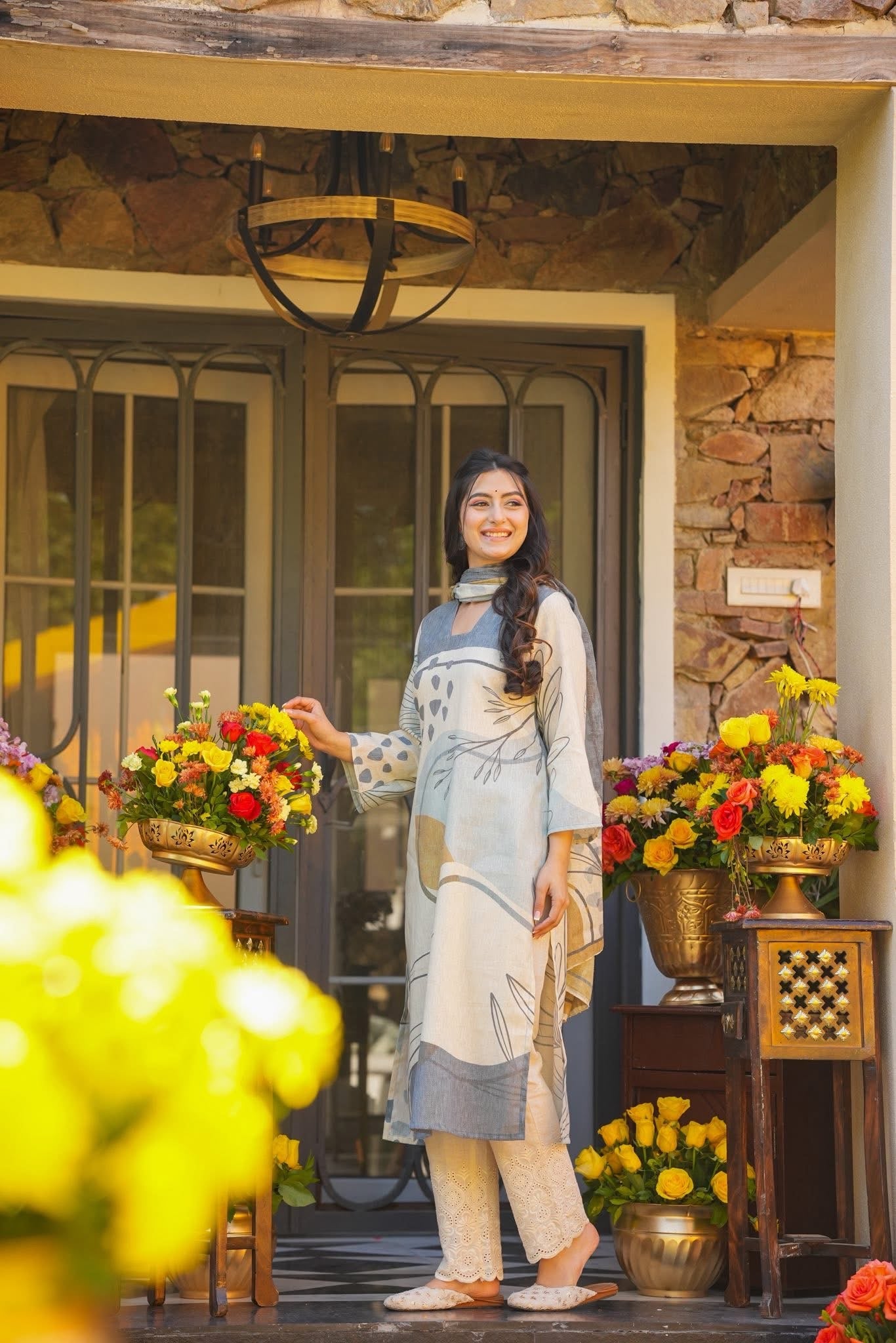 Oorja Cotton Kurta Set