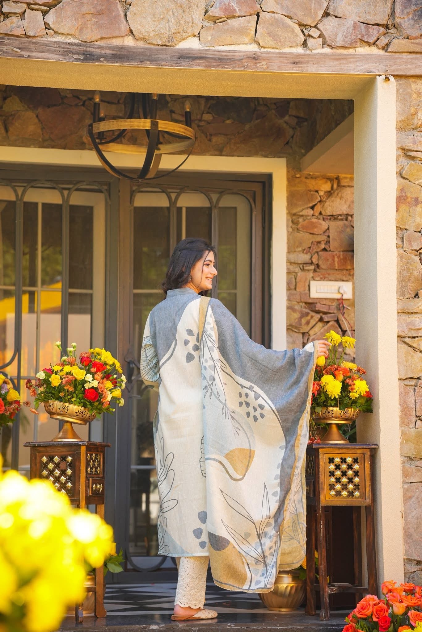 Oorja Cotton Kurta Set